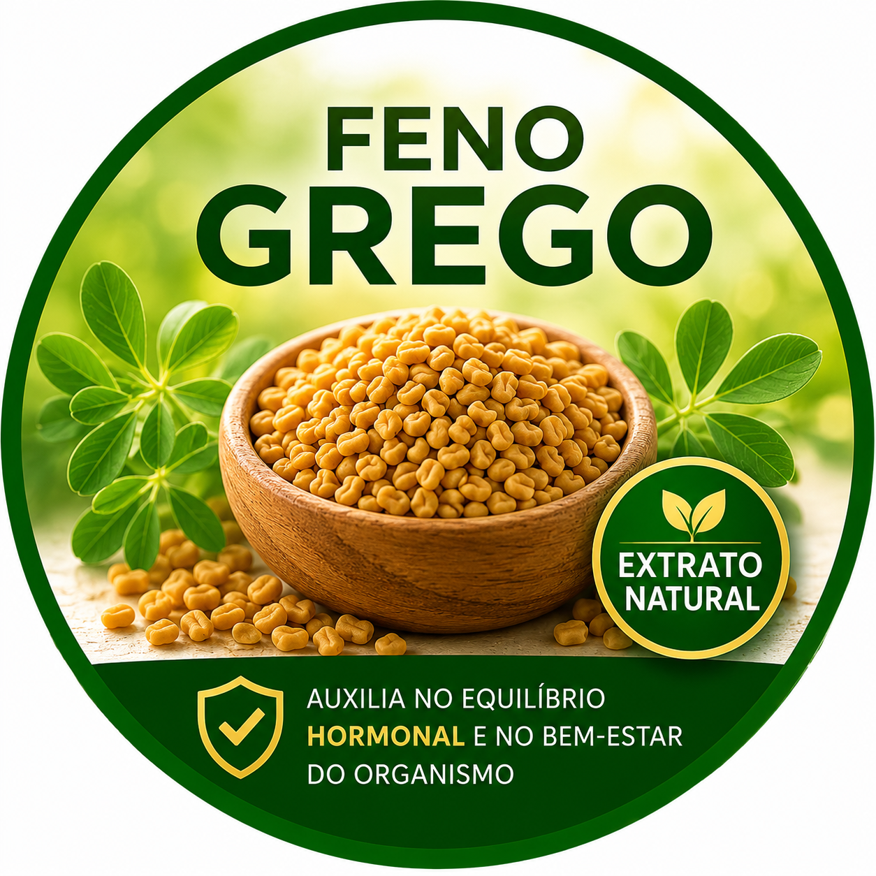 Feno-grego — equilíbrio hormonal e apoio à saúde prostática