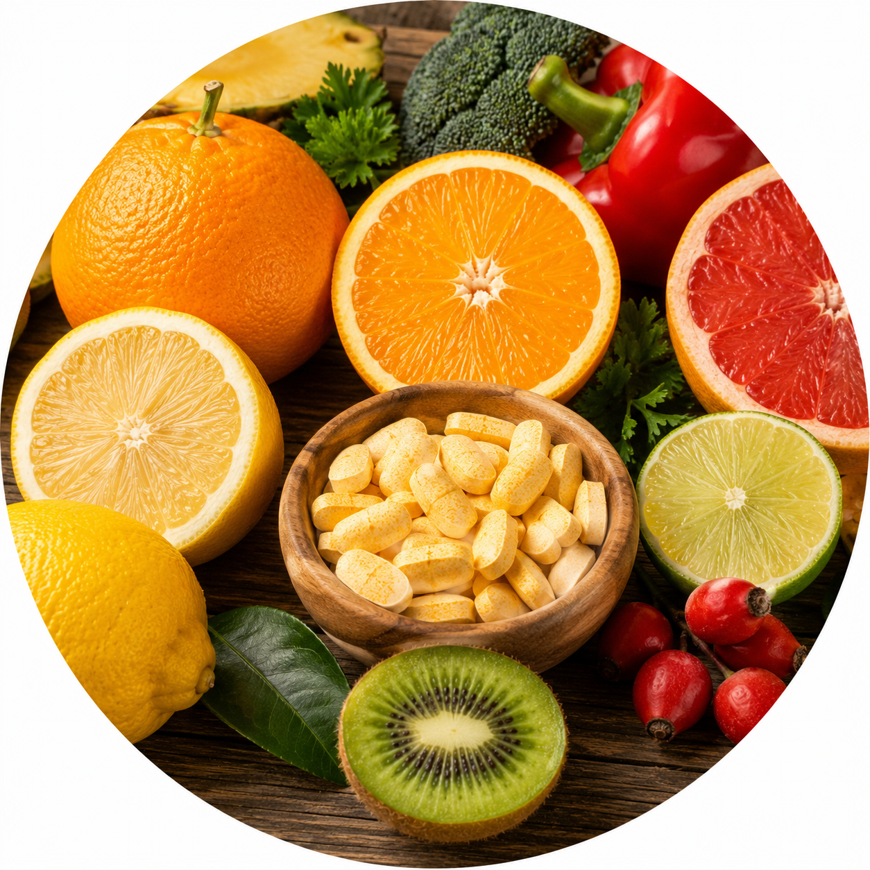 Vitamina C, ativo do ProstaTek cápsulas
